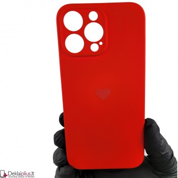 Švelnus silikoninis dėklas - raudonas (Apple Iphone 14 Pro Max)